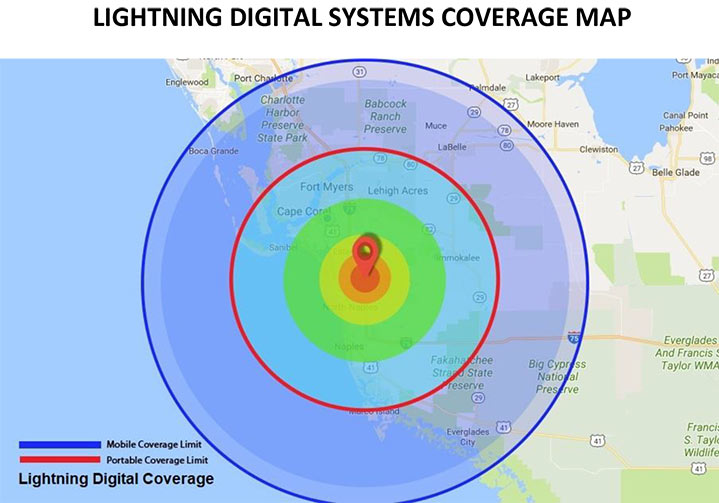Lightning Wireless Solutions Coverage Map